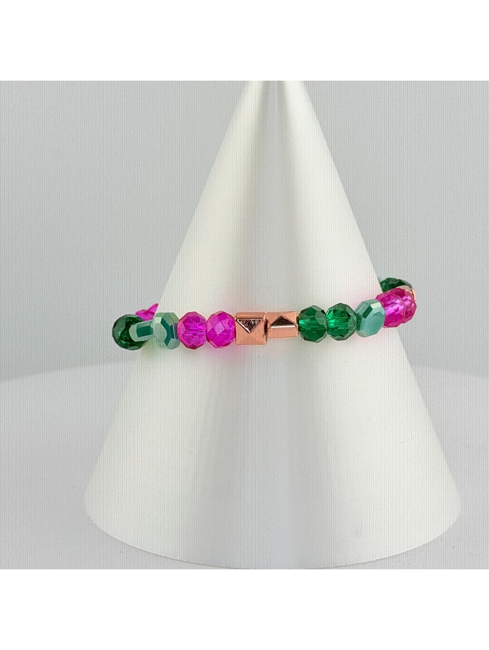 Bomb Party Single Stack Bracelet - on Rose Gold #46